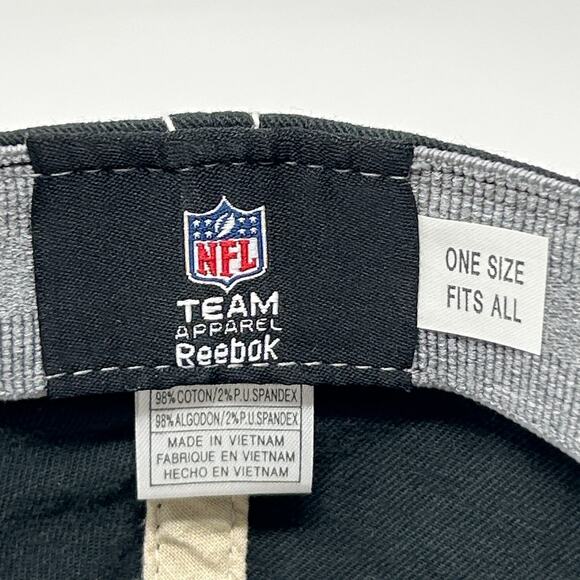 New Orleans Saints 2009 NFC Champions Hat Baseball Cap Reebok Black FlexFit OSFA - Picture 9 of 11